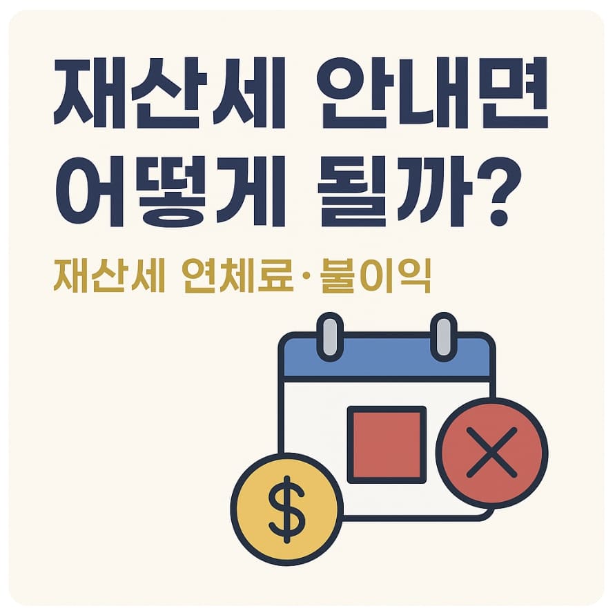 재산세 연체료와 불이익 총정리