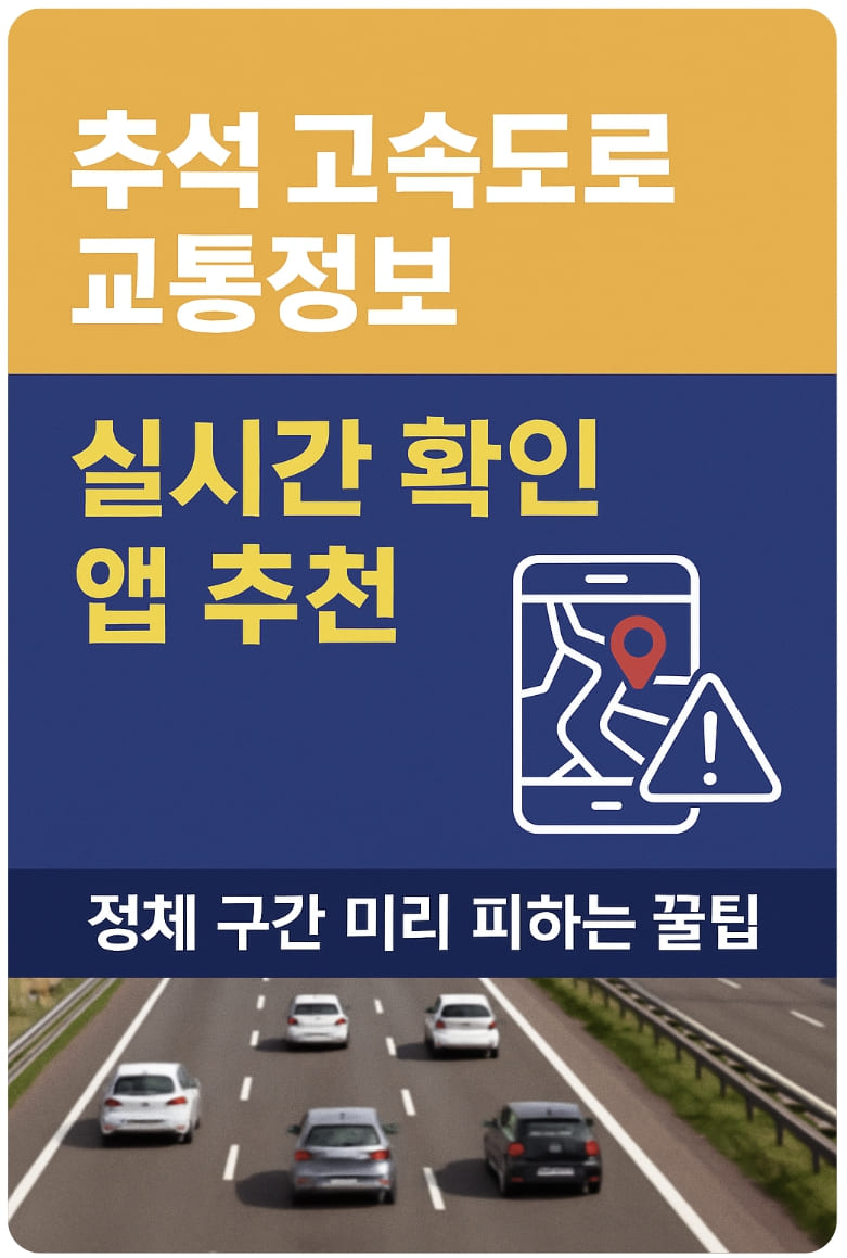 추석 고속도로 교통정보 실시간 확인 앱