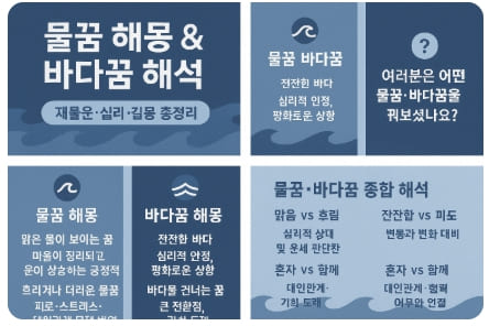 물꿈 해몽 & 바다꿈 해석