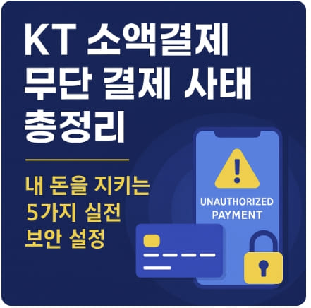 KT 소액결제 무단 결제 사태 총정리